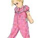 Sewing Pattern for Toddlers'/Children's Top, Jumpsuits and Footed Pants, Butterick Pattern 6276, Toddlers Pajama Top Bottom, Footed PJs