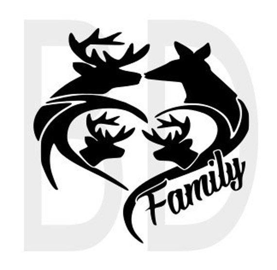 Download Deer Family SVG eps dxf cricut air silhouette cameo scan