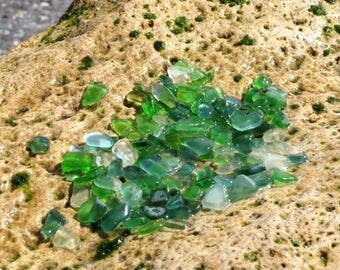 160 pcs extra small sea glass jewelry making supply beads in bulk beads for bracelets sea jewelry supplies seafoam green decor tiny seaglass