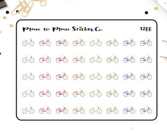 1288~~Bicycle Bike Planner Stickers.