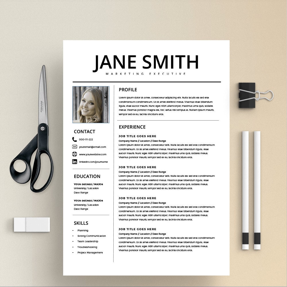 professional resume template word  u0026 page compatible best