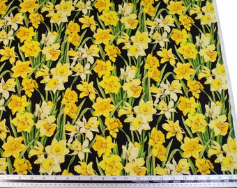 Daffodil fabric | Etsy UK