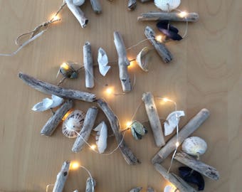 Driftwood and Seashell Garland