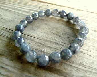 Turmaline Bracelet, Mens Bracelet, Womens Bead Bracelet, Gemstone Bracelet, Stretch Bracelet,Gifts, Crystal Bracelet , Mineral Bracelet,