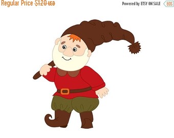 Unique gnome clipart related items | Etsy