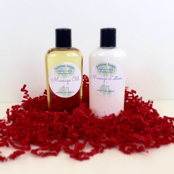 Massage Oil and Massage Lotion Set Couples Massage Set