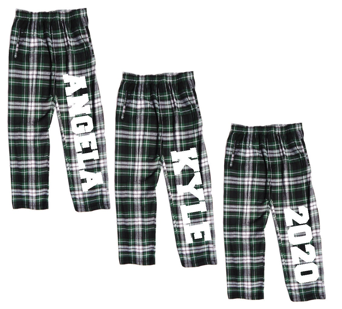 Back to School Personalized Pajama Pants for College Dorm