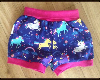 Unicorn Wonderland - 80s Love Darla Shorts