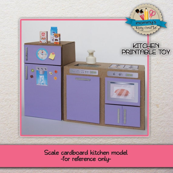 DIGITAL DOWNLOAD Set of printable images Toy kitchen 15
