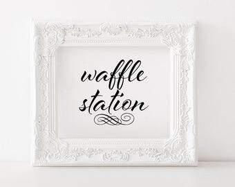 Printable waffle bar | Etsy