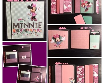 Disney Photo Album-Minnie Mouse Scrapbook-Minnie Album-Disney Mini Album-Minnie Mouse Album-Mini Album-Minnie photo book