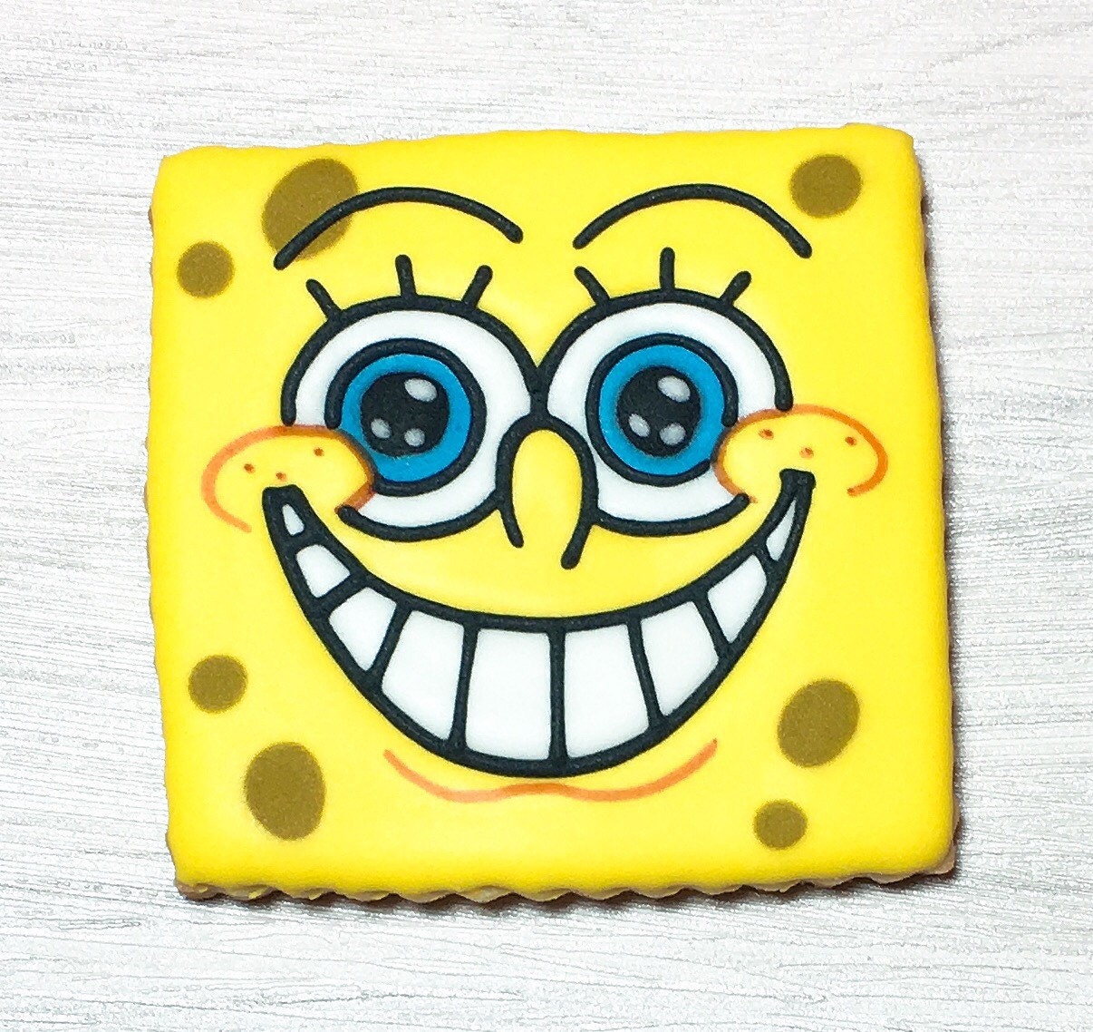 SpongeBob SquarePants Sugar Cookies by Kukkicookie on Etsy