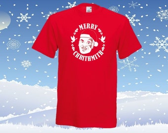 Merry Chrithmith Mike Tyson Christmas t-shirt funny adult unisex gift present