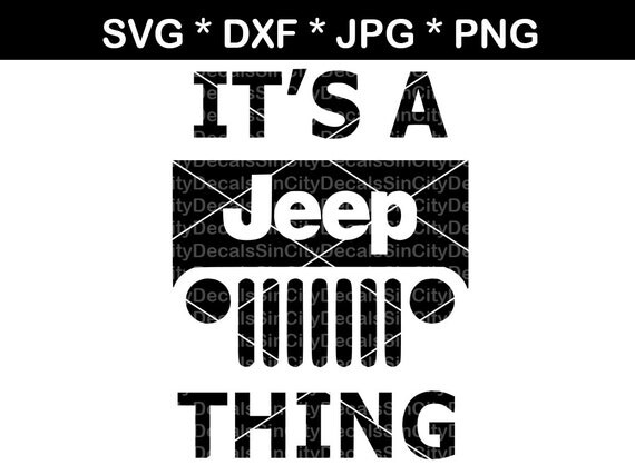 Download Jeep jeep thing 4X4 digital download SVG DXF for use with