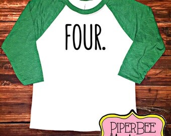 Four Year Old Birthday Shirt, Fourth Birthday Boy Shirt, 4 Year Birthday Shirt, 4th Birthday Shirt, Birthday Boy Outfit, Raglan Shirt