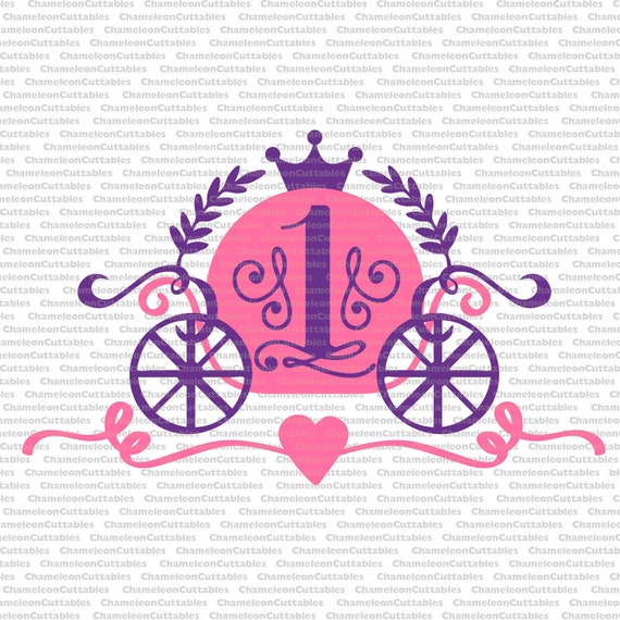 first birthday princess 1 svg file cut baby girl