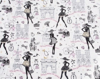 The small Parisian - white background or light blue background