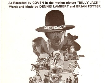 The Legend Of Billy Jack Movie One Tin Soldier Sheet Music 1969