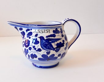 Vintage Deruta Pitcher / Milk Jar made in Italy 1960s