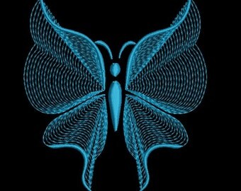 Rippled butterfly embroidery design-Butterfly machine embroidery design-Rippled-Instant download