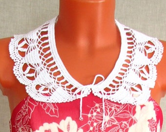Воротничок крючком Красивый Collar crochet Beautiful
