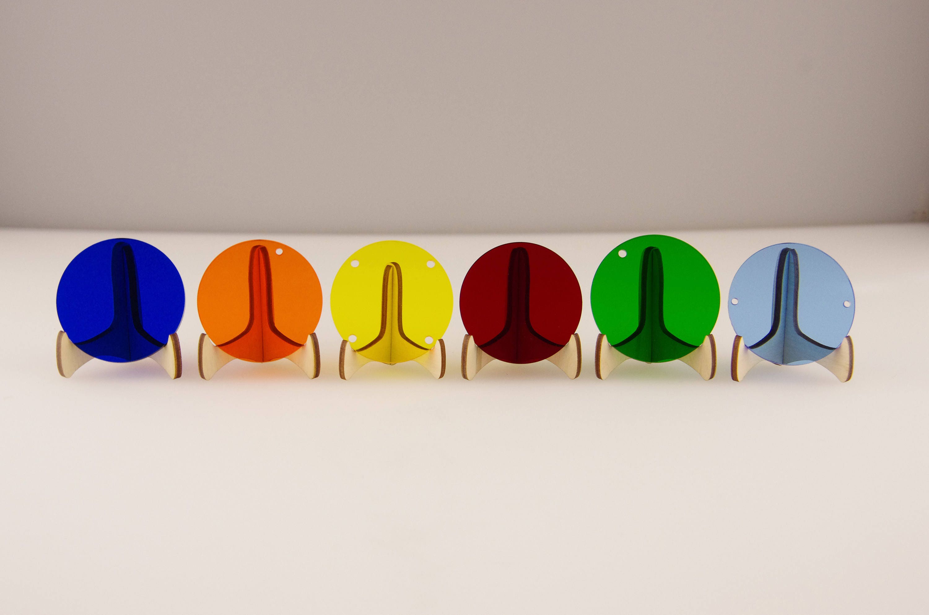 25 Acrylic Colored Discs Laser Cut Acrylic Blanks