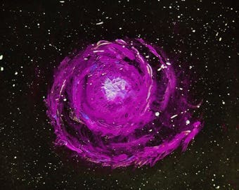 Spiral Nebula - Purple, Fine art Print, Digital Print, Abstract Print