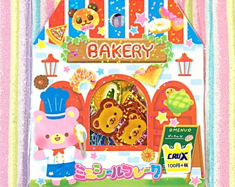 Bakery bears sticker sack - kawaii sticker sack - Crux - sticker flakes