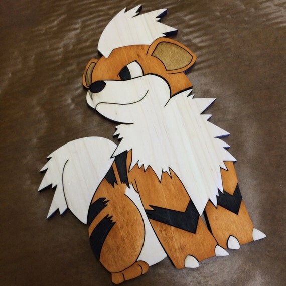 Wooden Growlithe Pokemon
