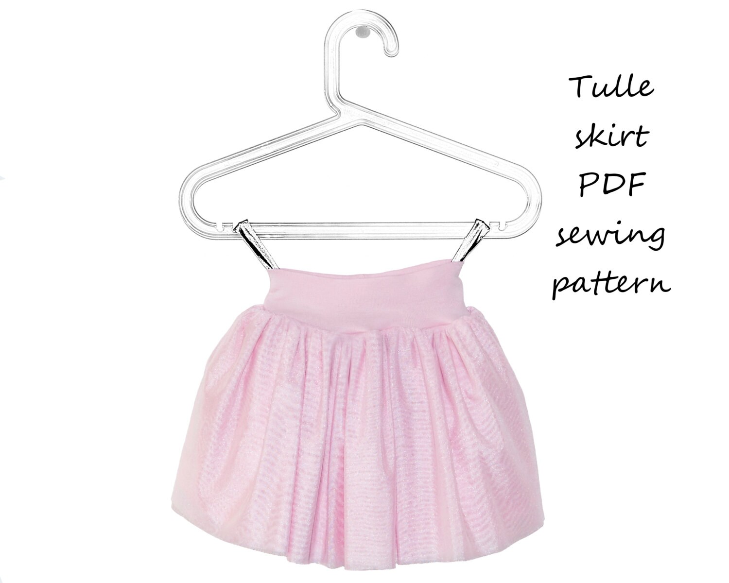 Tulle skirt sewing pattern PDF download pattern and tutorial