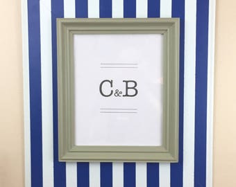 Handmade painted picture frame 8x10
