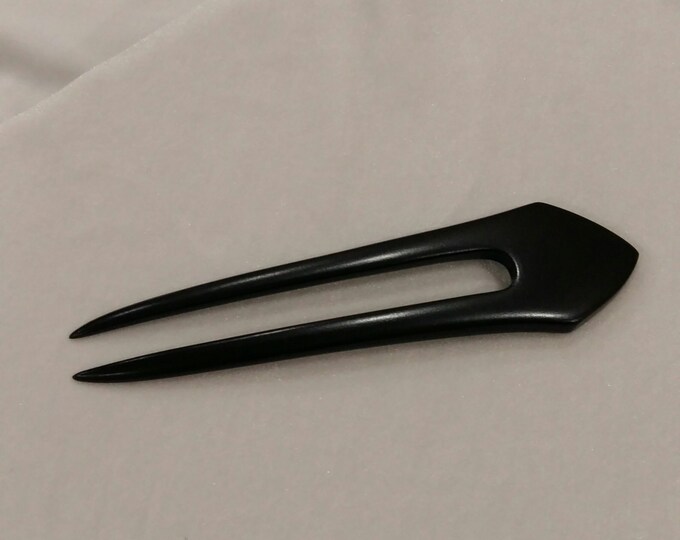 Hair fork Wooden hair fork Wood hair fork Wooden hairpin Black fork