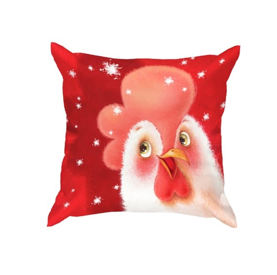 Decorative Pillows Red Pillows Holiday Pillows Home by Batundra