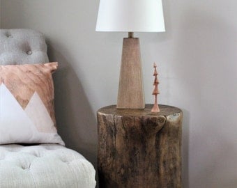 Tree stump table, side table, bedside table