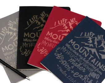Prayer Journal/ Notes/ Mountains/ Devotional Journal/ Help/ Scripture Journal/ Gift/ Custom Journal/
