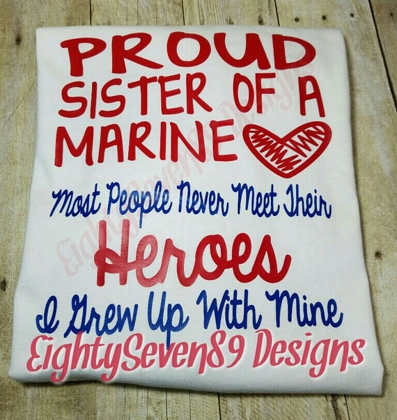 sister of a marine shirt