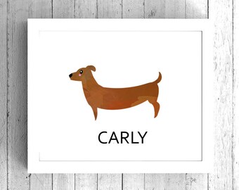 Dachshund Wall Art wiener dog art | etsy Dachshund Wall Art wiener dog art | etsy
