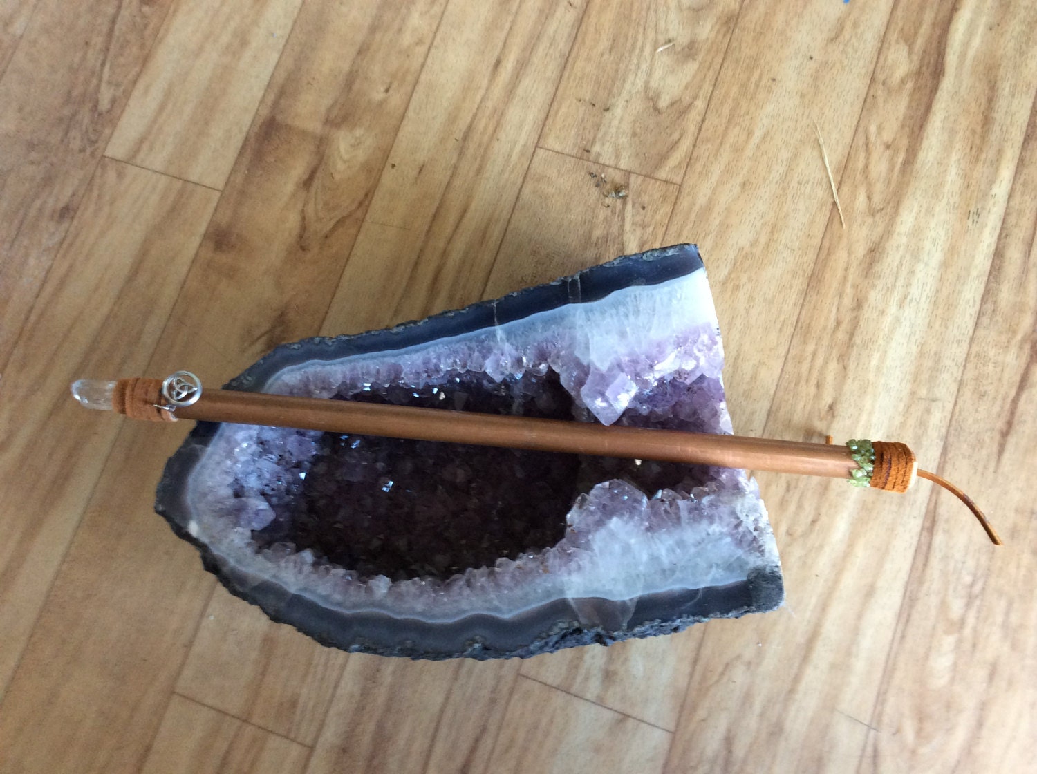 Copper Crystal Wand