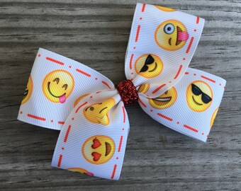 Emoji Bow / Emoji Hair Bow