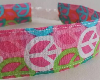 Peace sign headband | Etsy