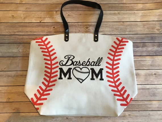 Items similar to Baseball Mom Sports Bag Tote Football Mom Soccer Mom Backpack Purse Handbag on Etsy