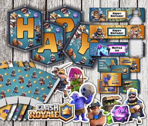 Clash Royale Printable Party Kit Clash Royale Birthday Party