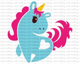 Unicorn svg, Unicorn dxf, Horse svg, Horse dxf, jpeg, cuttable, cutting files for Silhouette Cameo, Portrait, Curio, Cricut