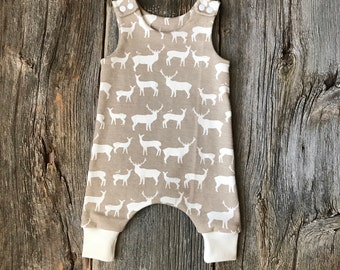 Organic Baby Harem Romper, Organic Romper, Baby Romper, Baby Harem Romper, Boy Romper, Girl Romper