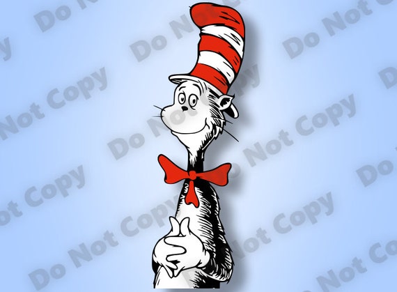 Download Cat In The Hat SVG Top Quality Layered Colors Cutting Files