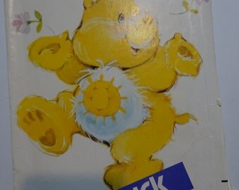 Vintage Butterick Care Bear Funshine Bear Soft Toy Pattern