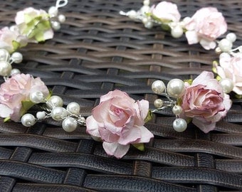 Flower and Pearll Hair Vine/Garland/Accessory Various Lengths Wedding Prom Party