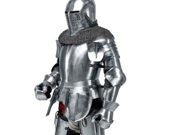 Medieval Knight's Armor Set SCA LARP steel armor fantasy armor steel protection battle armor historical armor full armor medieval armor LARP