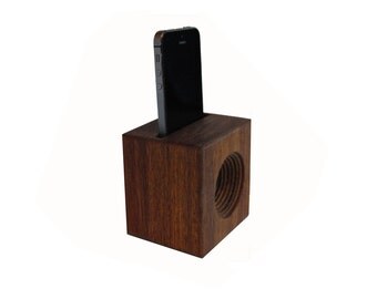Phone AMP a hand made all wooden speaker for your cell phone Perfect for camping, picnics, any place you want volume but have no electricity