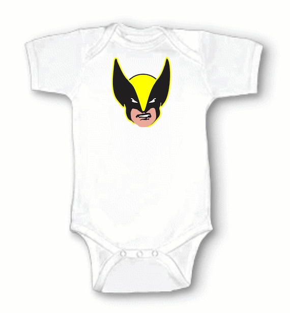 Wolverine Logan X-Men Superhero Retro Funny Infant Baby